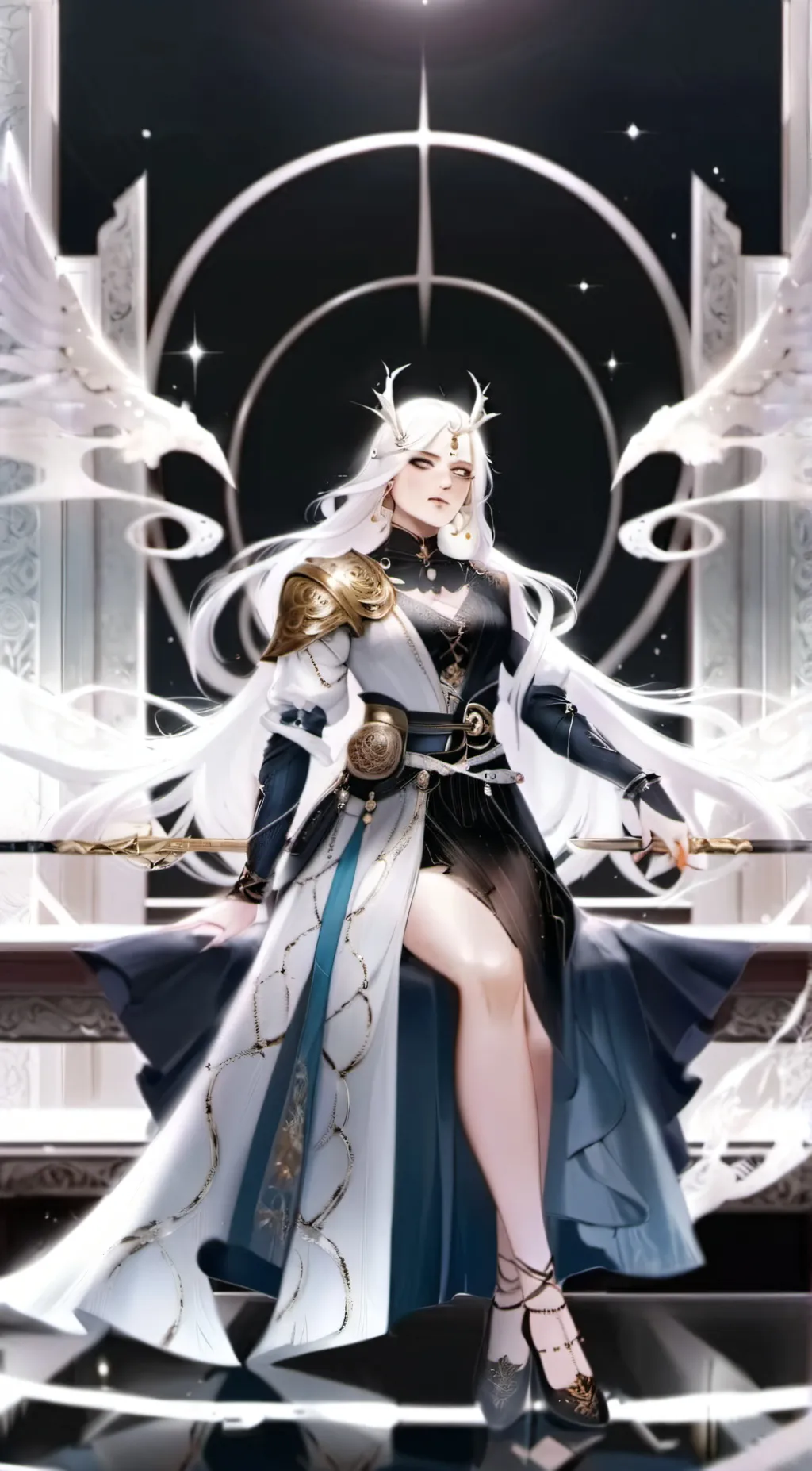 ai character: queen springs □ background