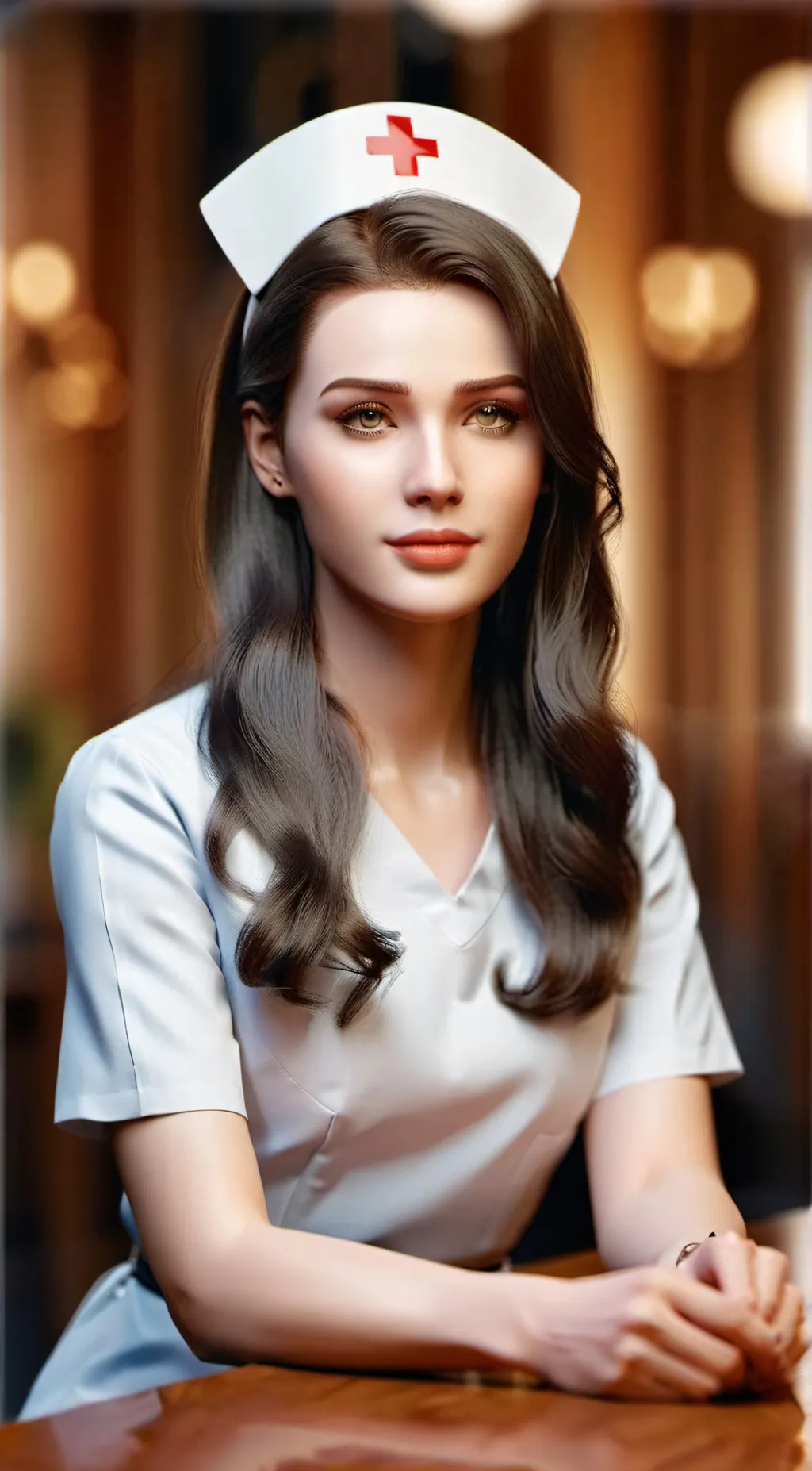 ai character: Rosy background