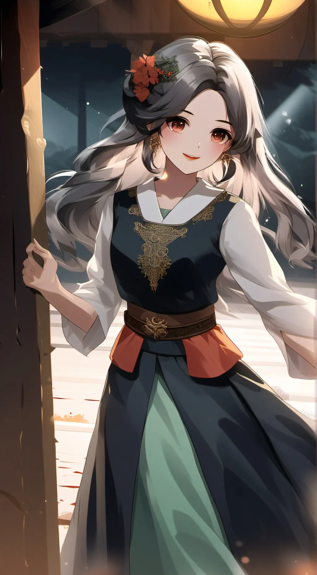 ai character: Justina background