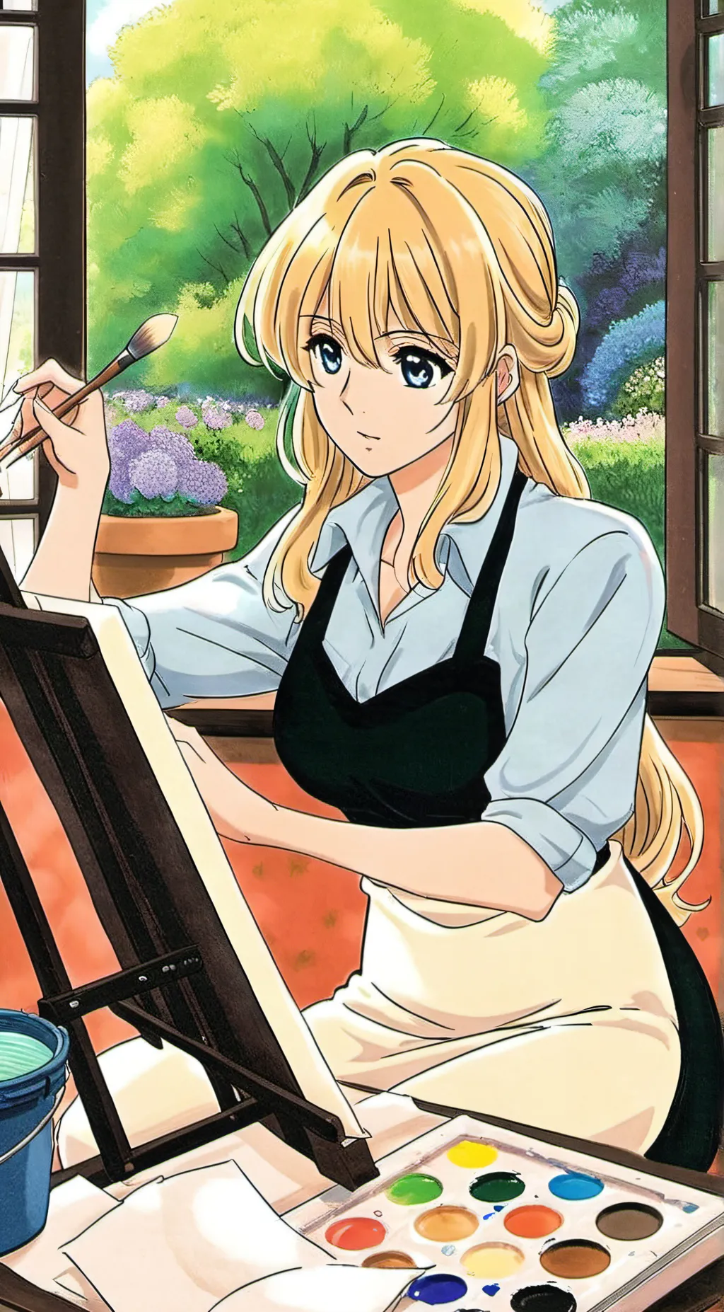 ai character: Lilly background