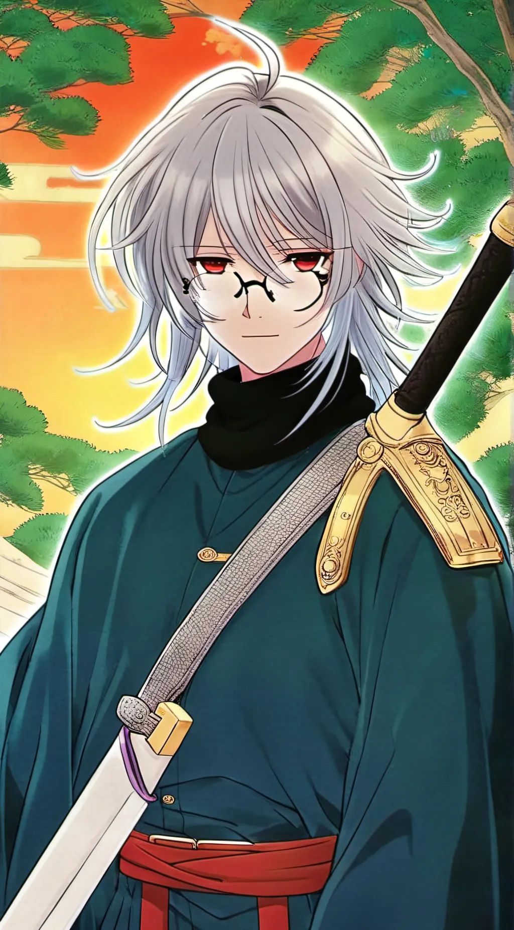 ai character: tsuki background