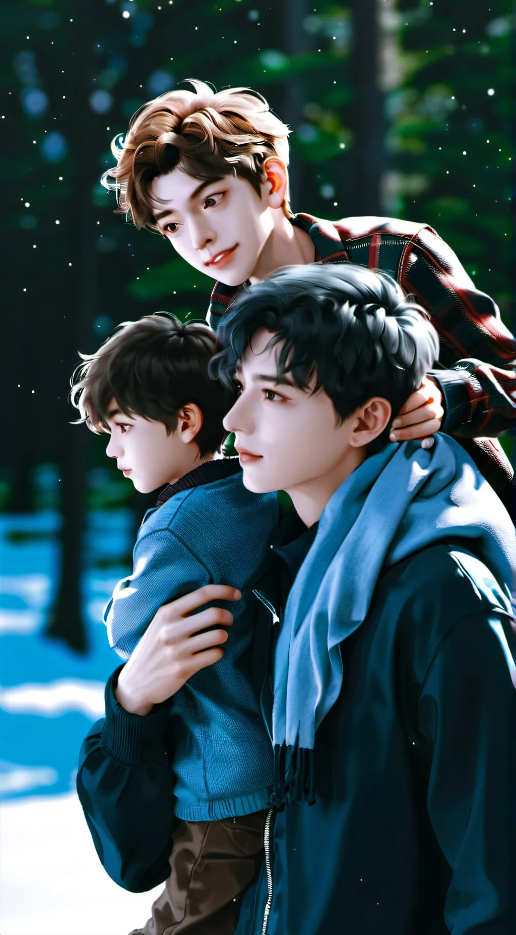 ai character: neon lee background