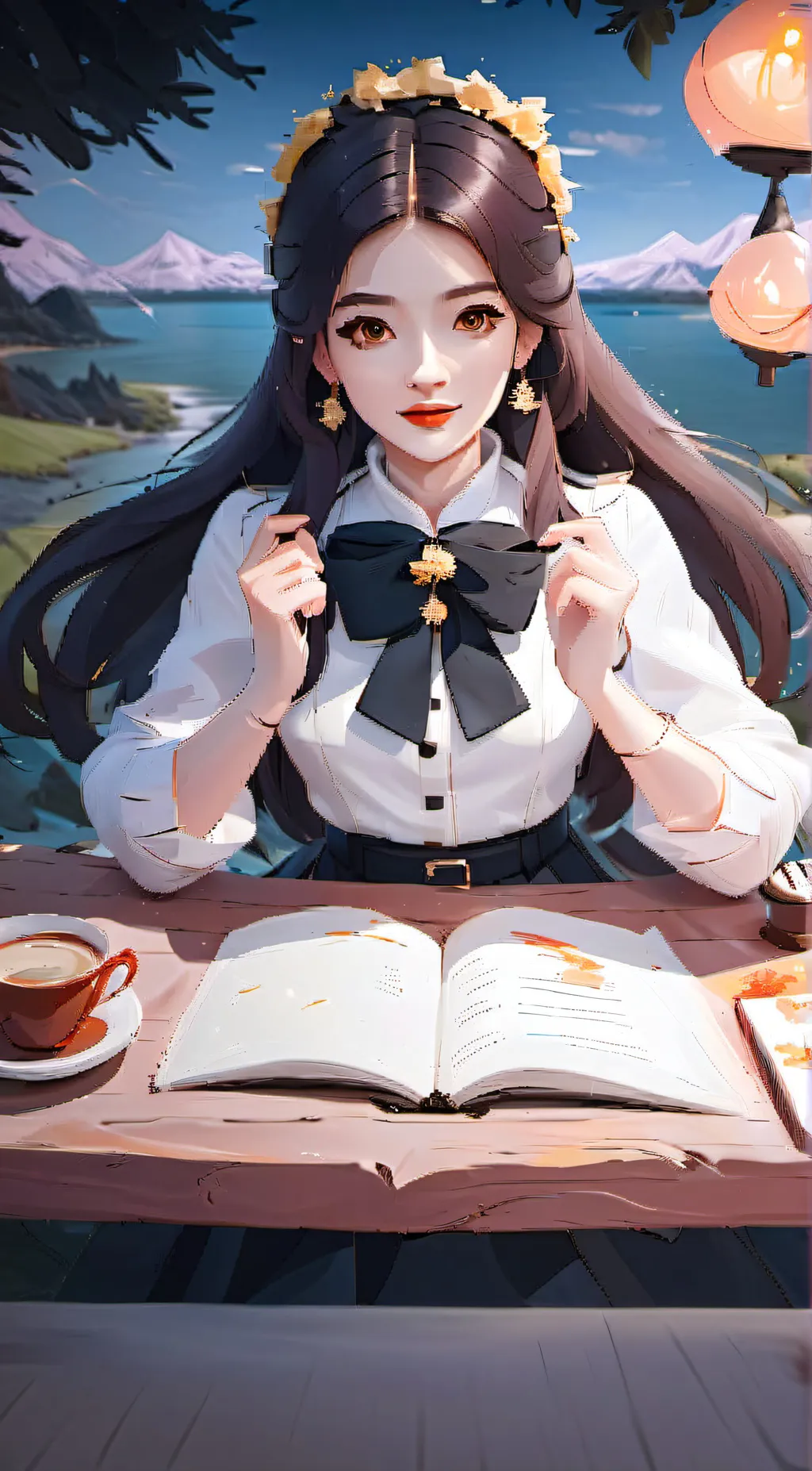 ai character: Clara afton background