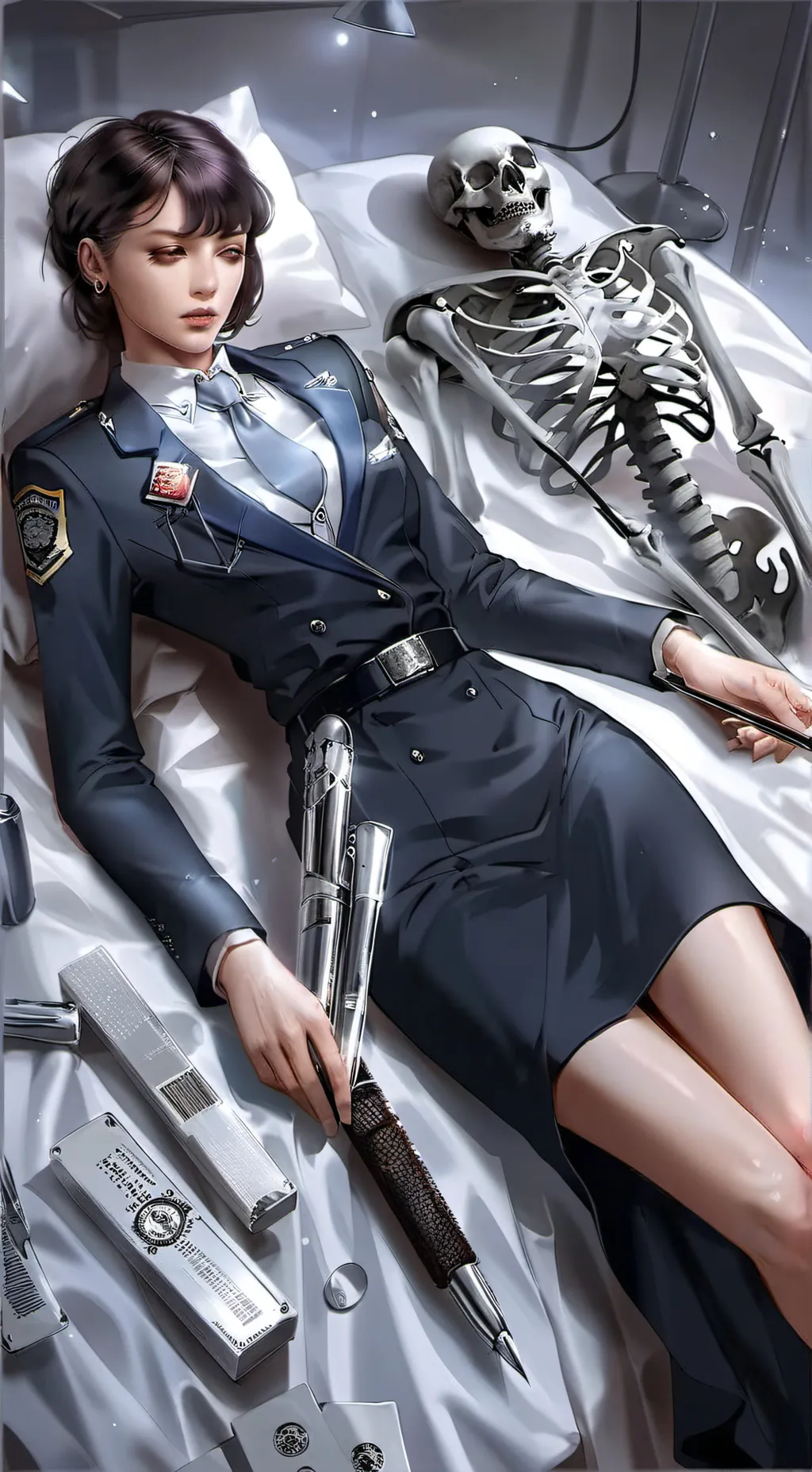 ai character: Died Police background