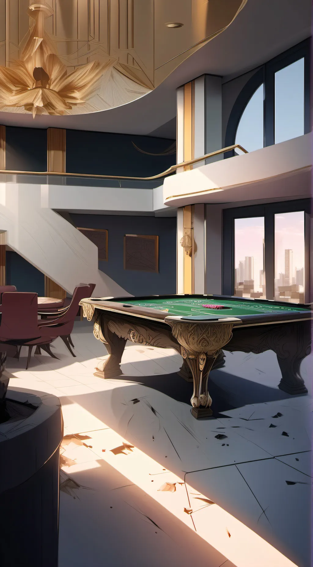 ai character: The Lucky 38 background