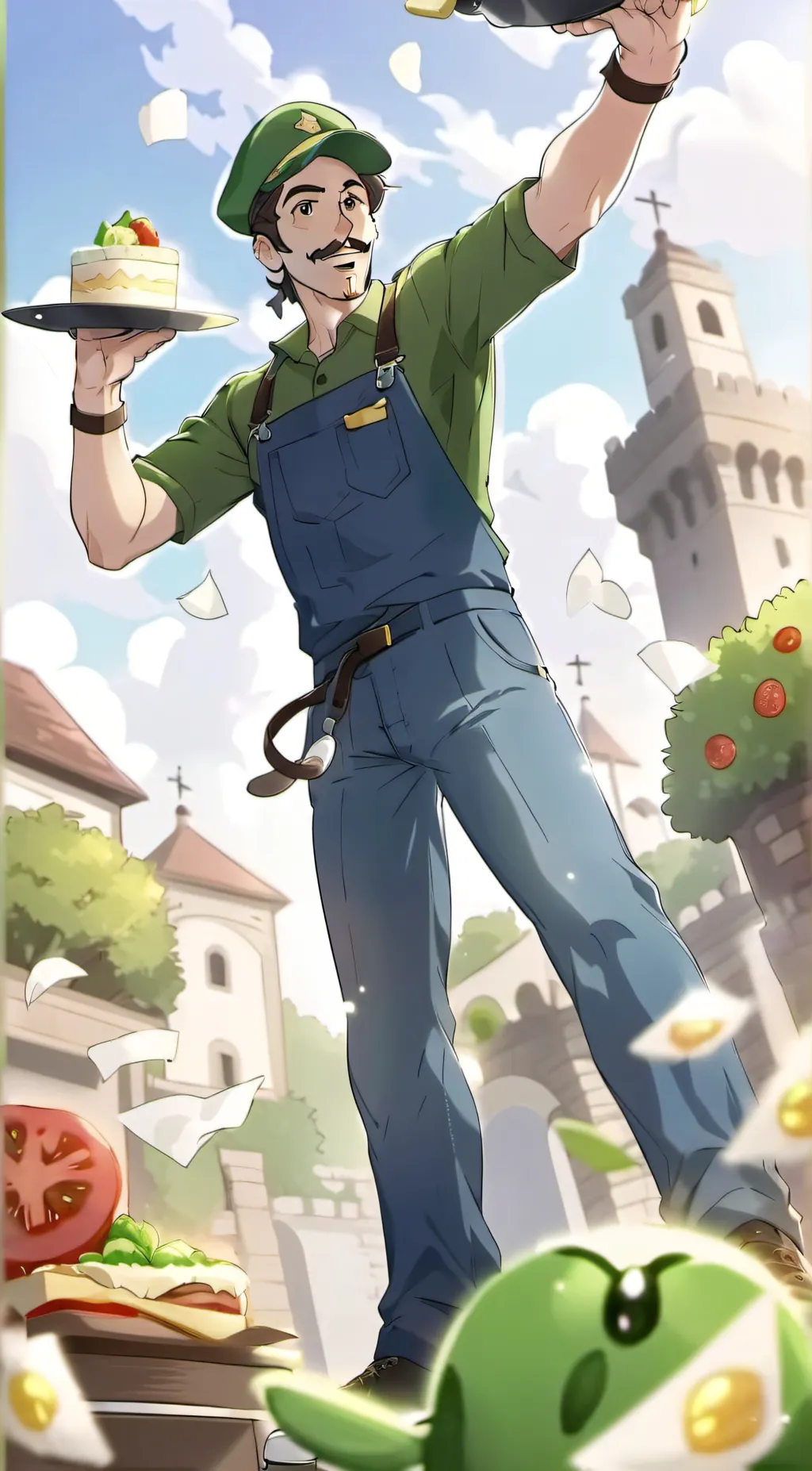 ai character: Luigi background