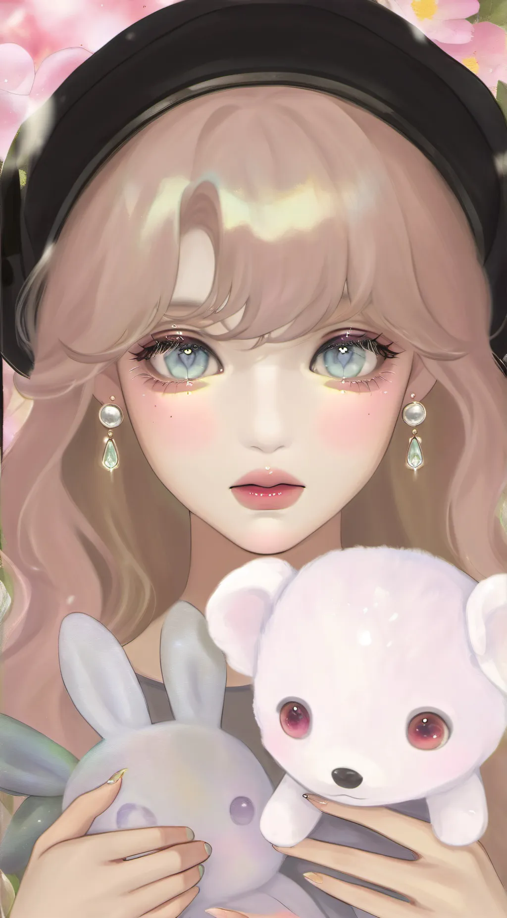 ai character: Crystal background