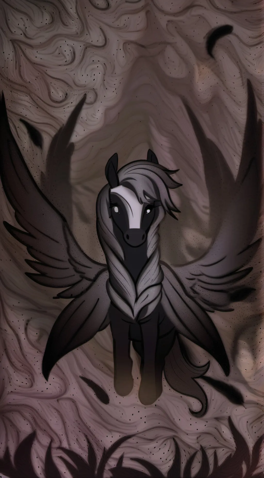 ai character: mlp horror background