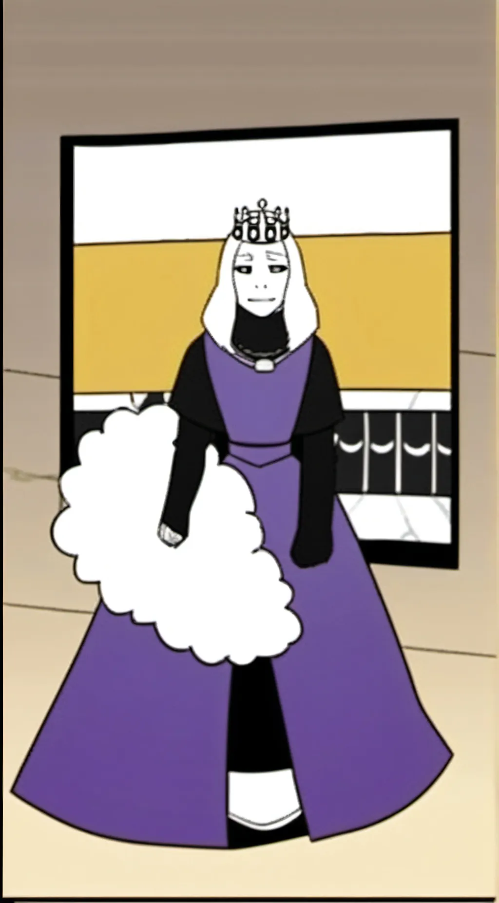 ai character: Queen toriel background