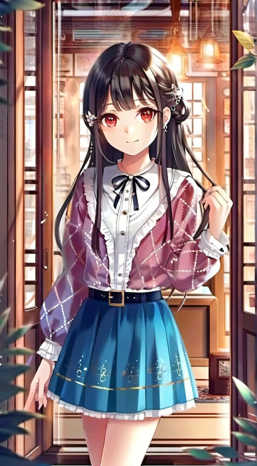 ai character: Léa background