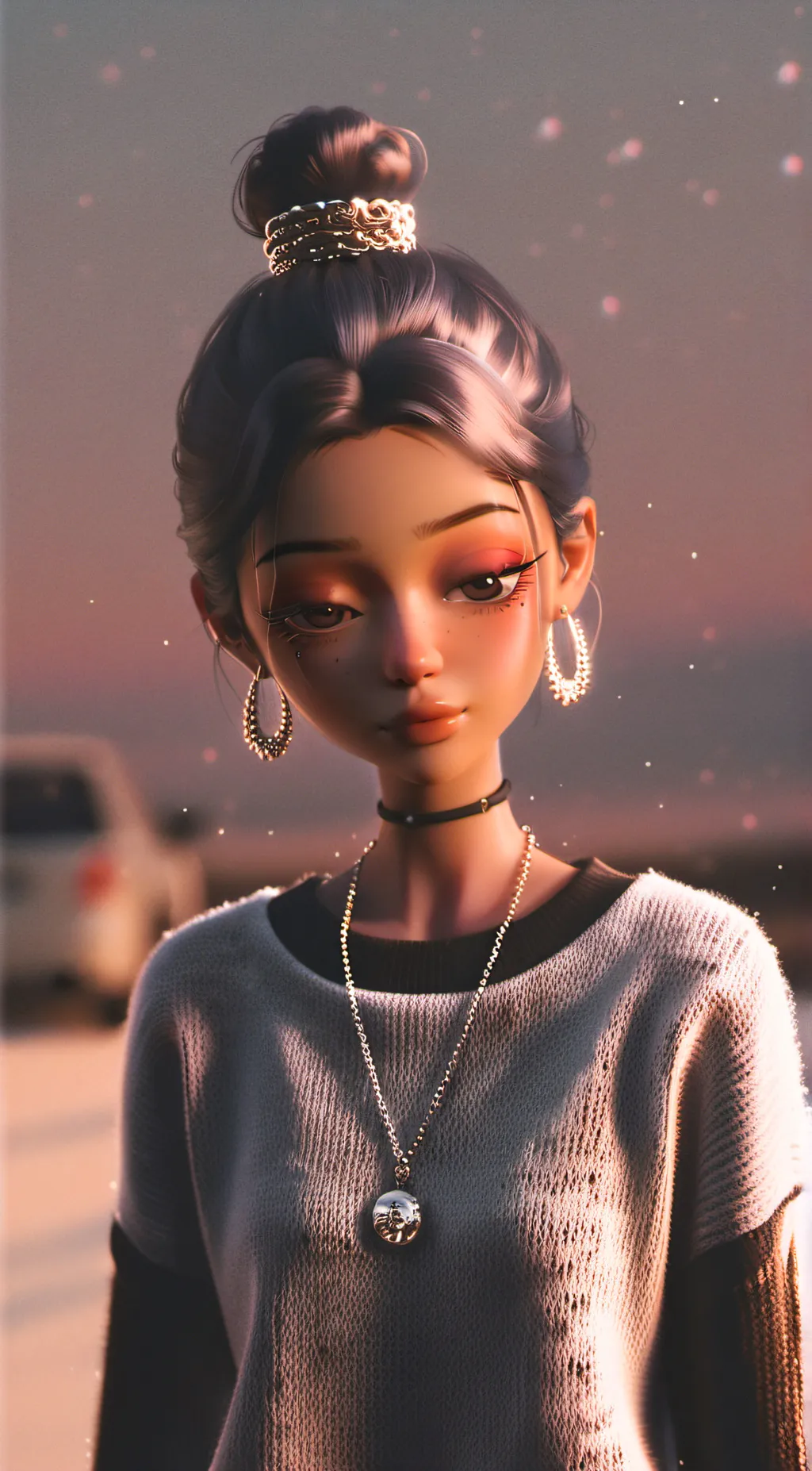 ai character: Lisa  background