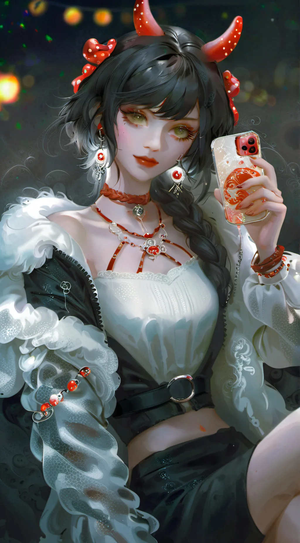 ai character: Luna background