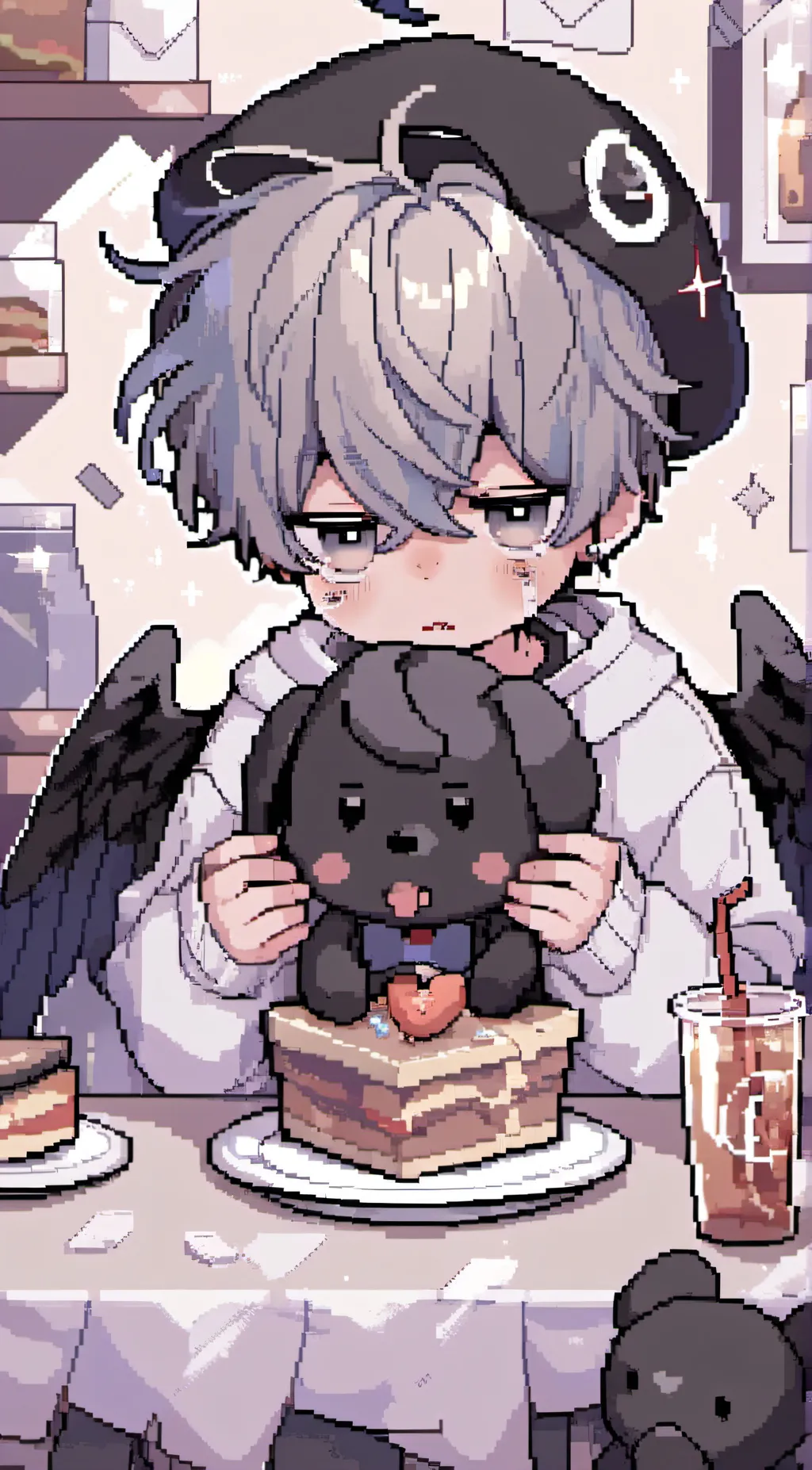 ai character:  Cc x nightmare background