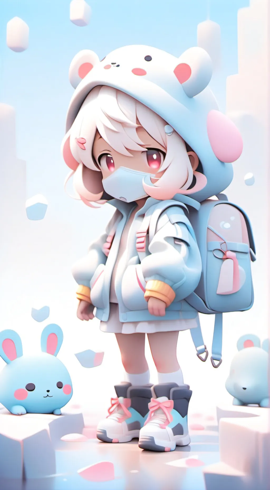 ai character: puka_❤ background