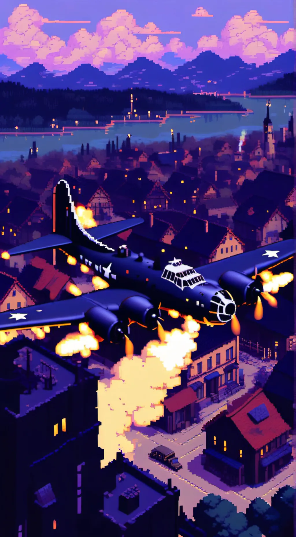 ai character: 1945 background