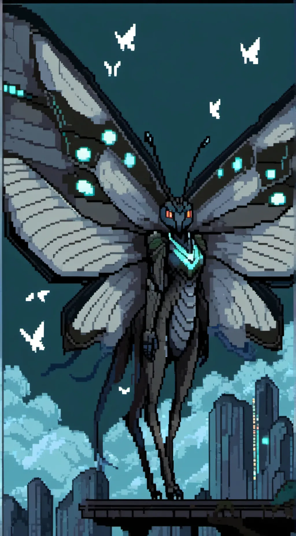 ai character: mothra  background