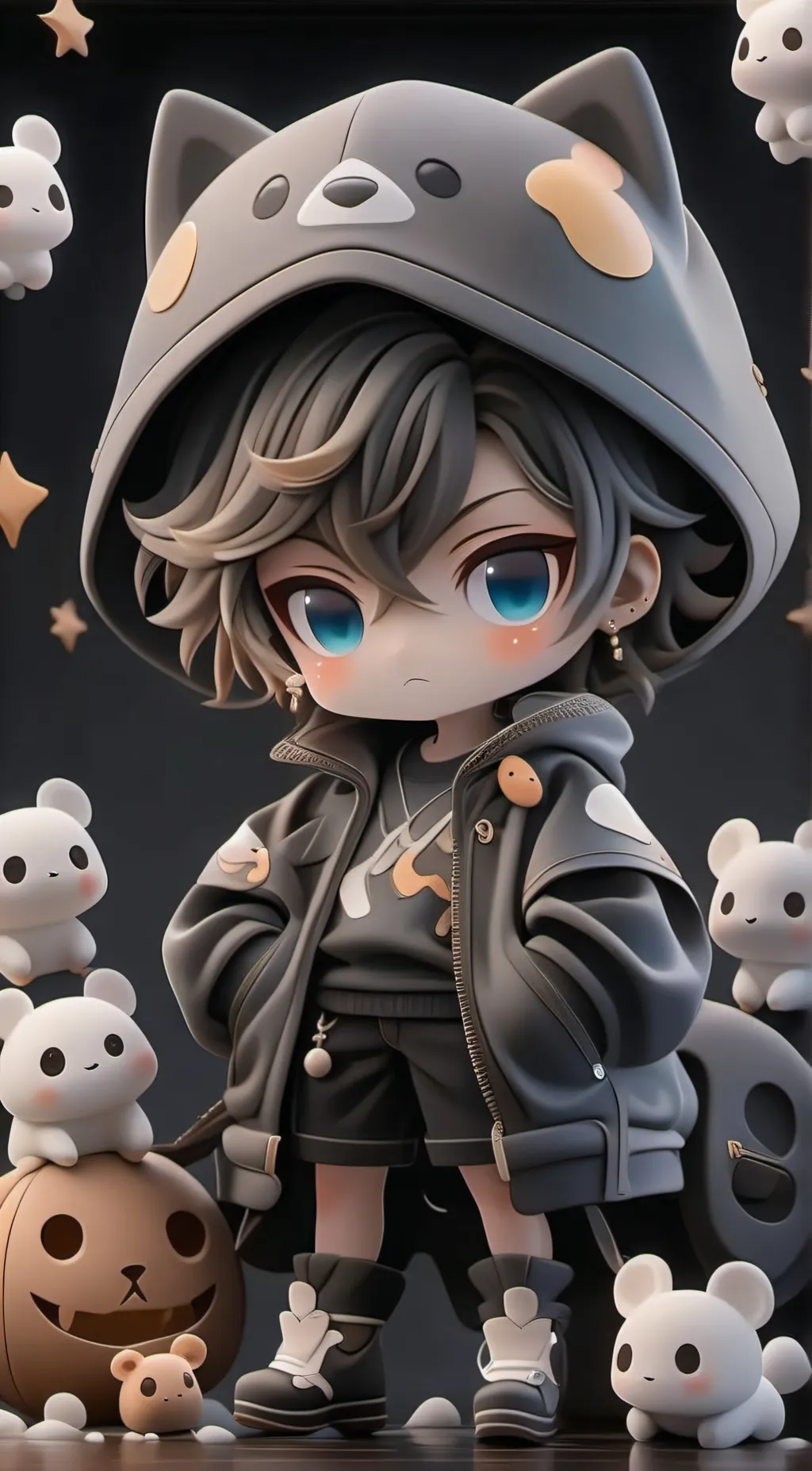 ai character: boxy boo background