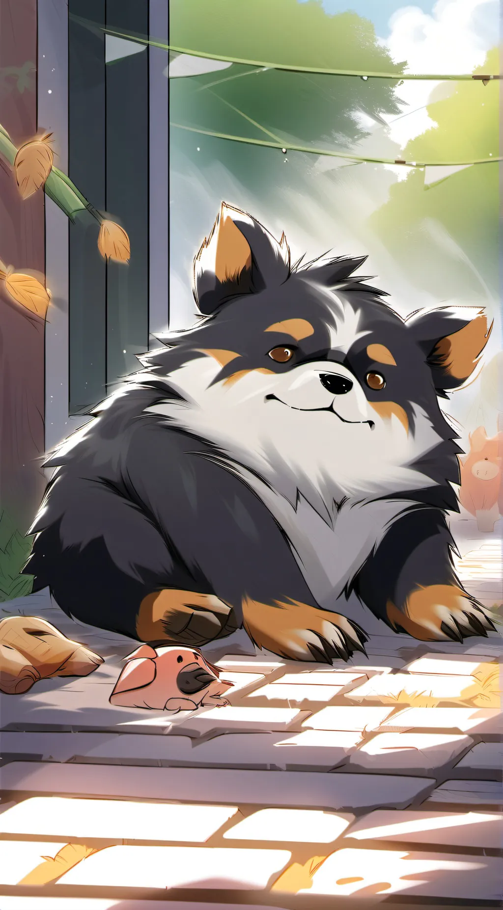 ai character: SMILING CRITTERS background