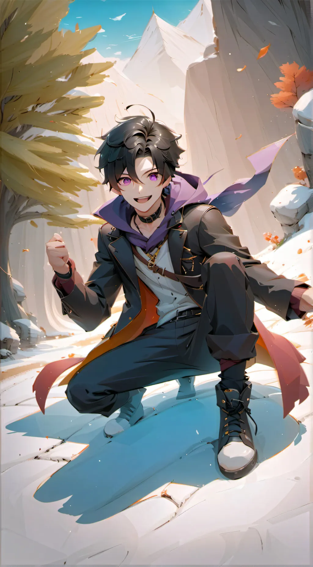 ai character: Ghost background