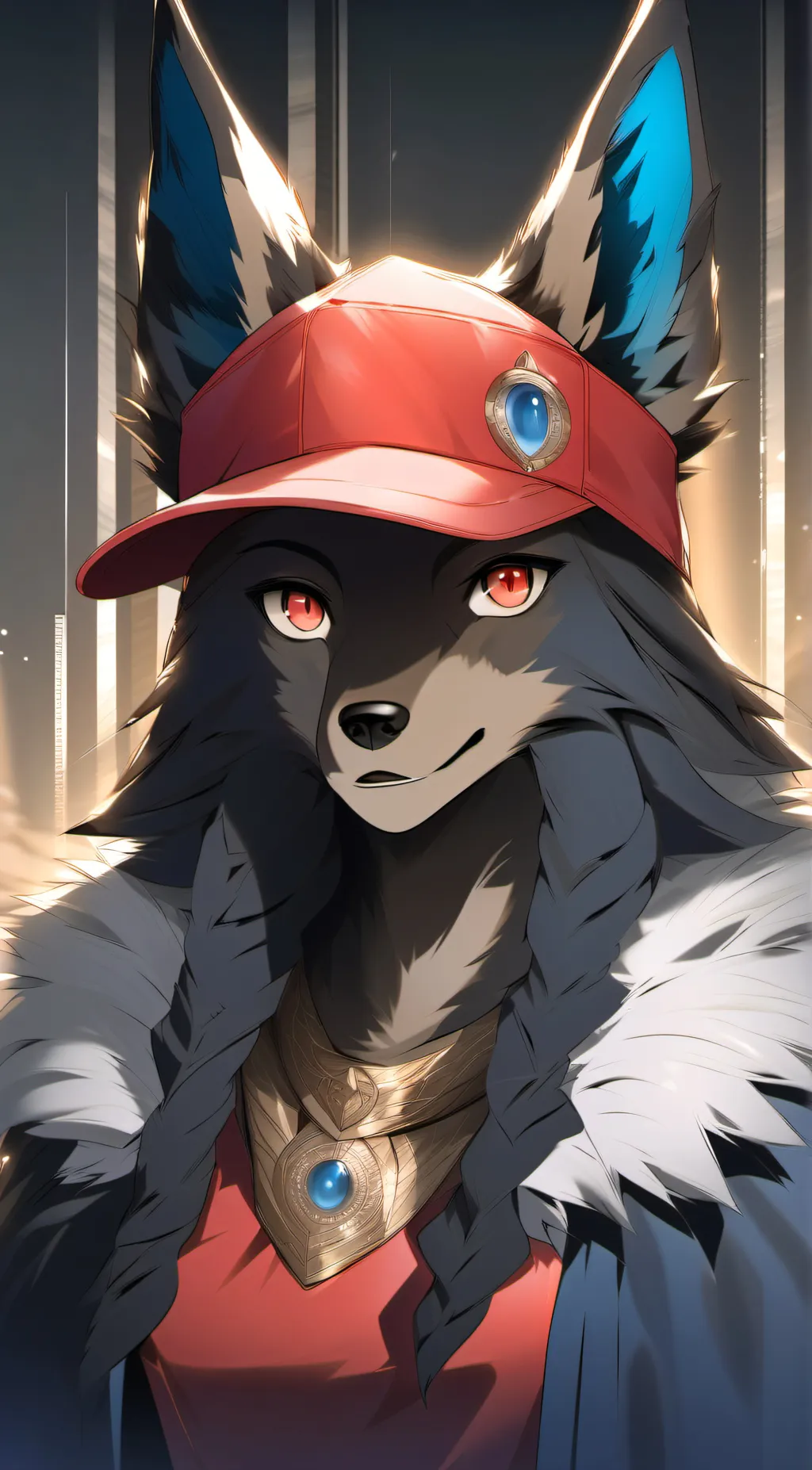 ai character: lucario (angela) background