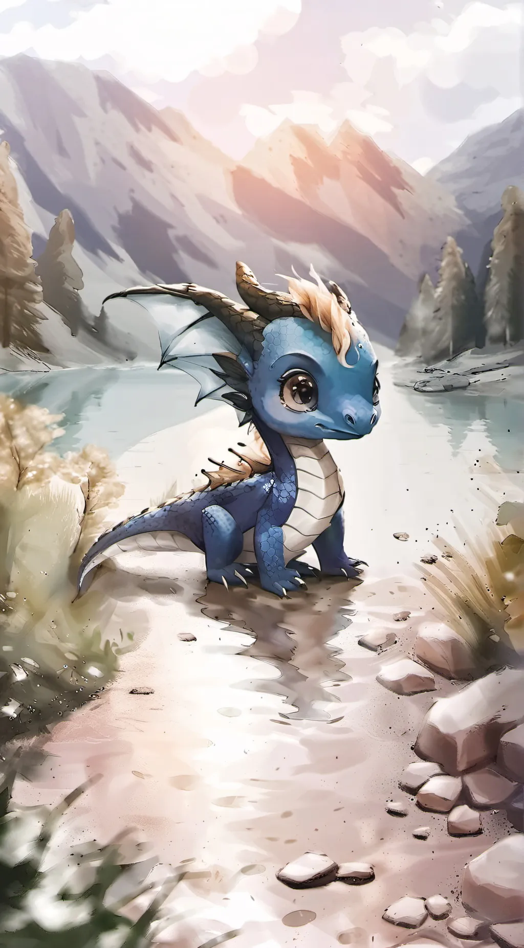 ai character: moonbow background