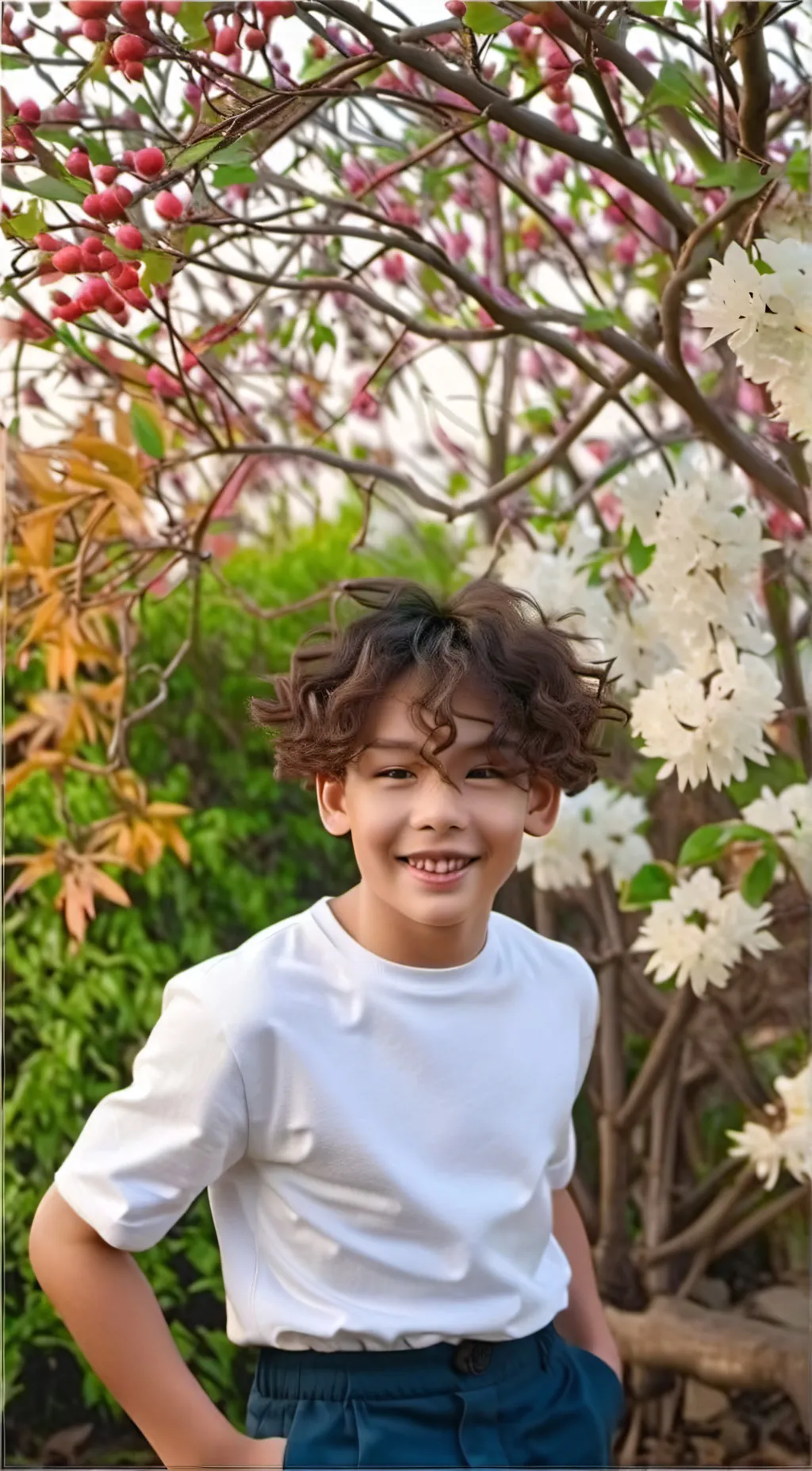 ai character: Justin  background