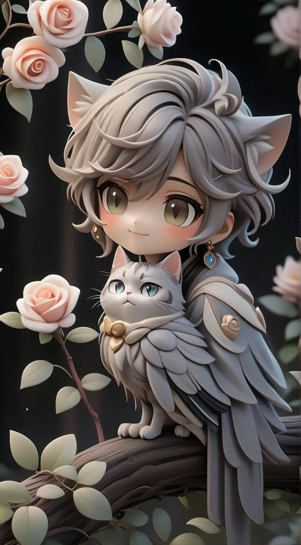 ai character: Something  background