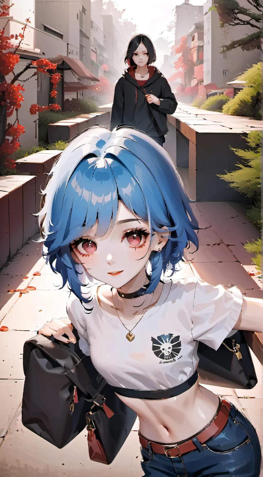 ai character: Emily and Gigi  background