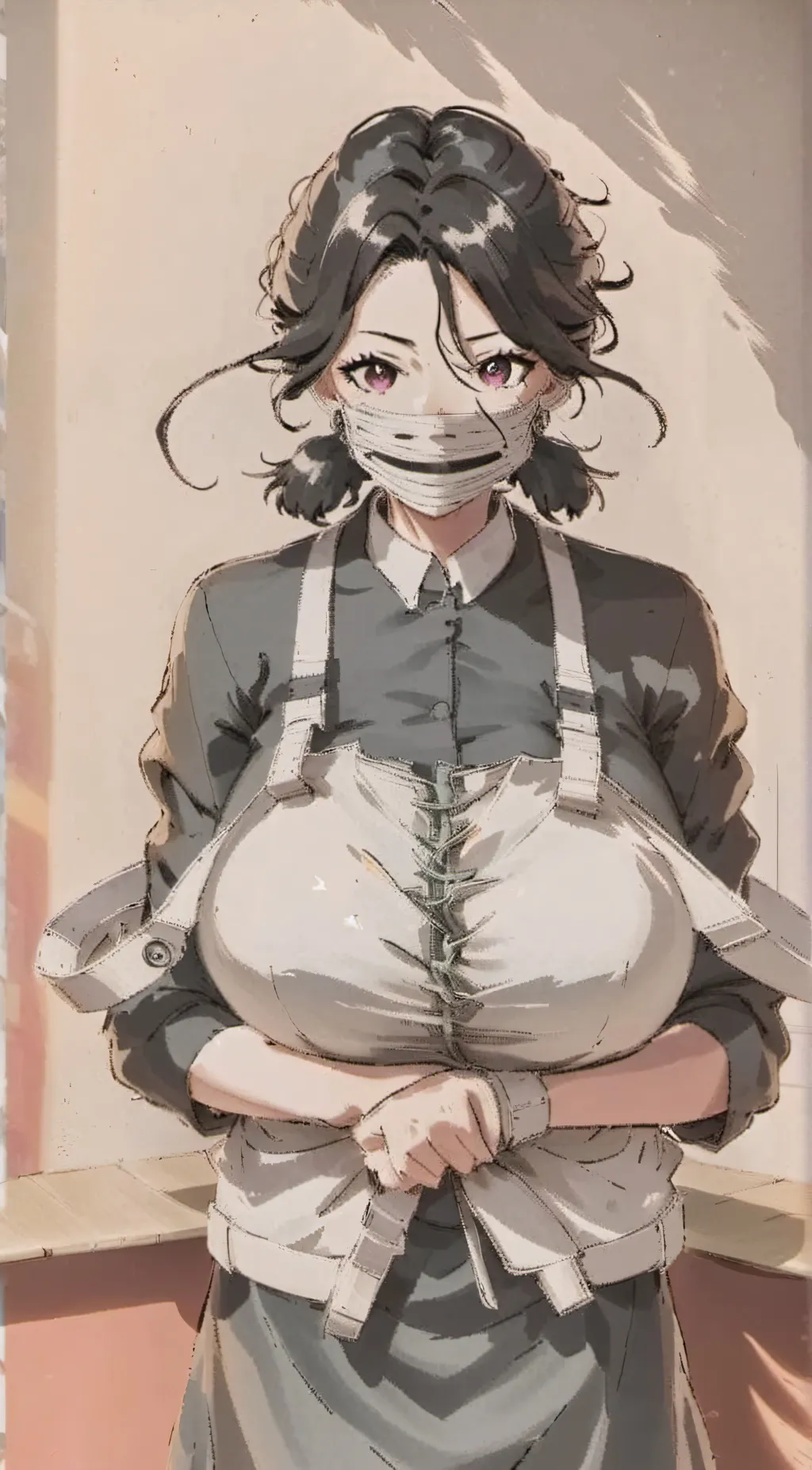 ai character: meno crazy woman background