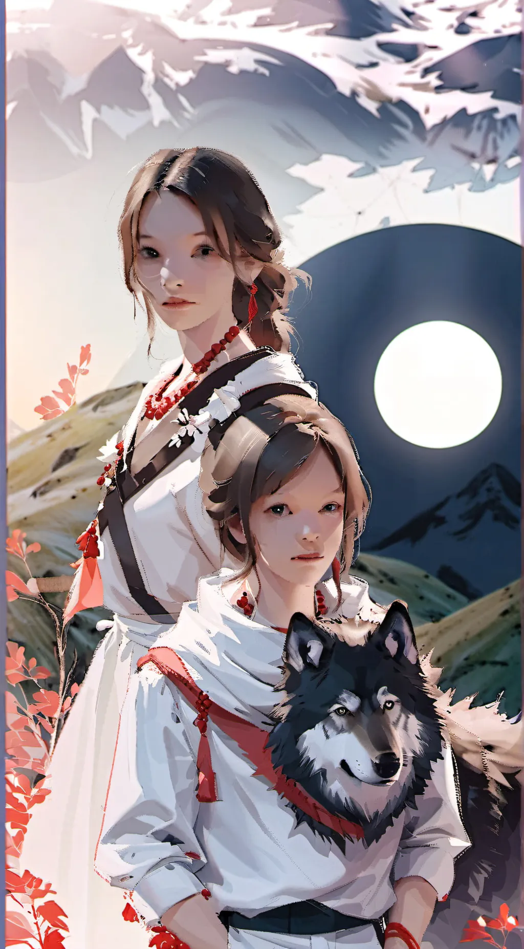 ai character: Hazel and Emma background