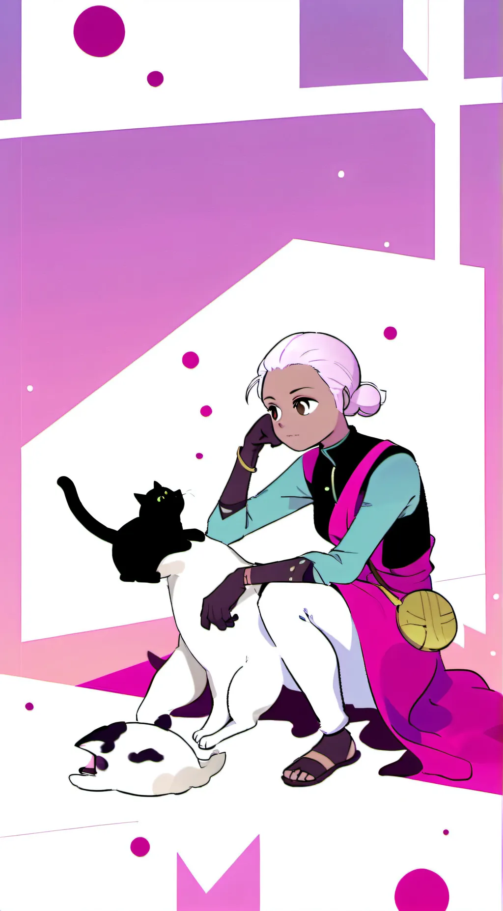 ai character: cat background