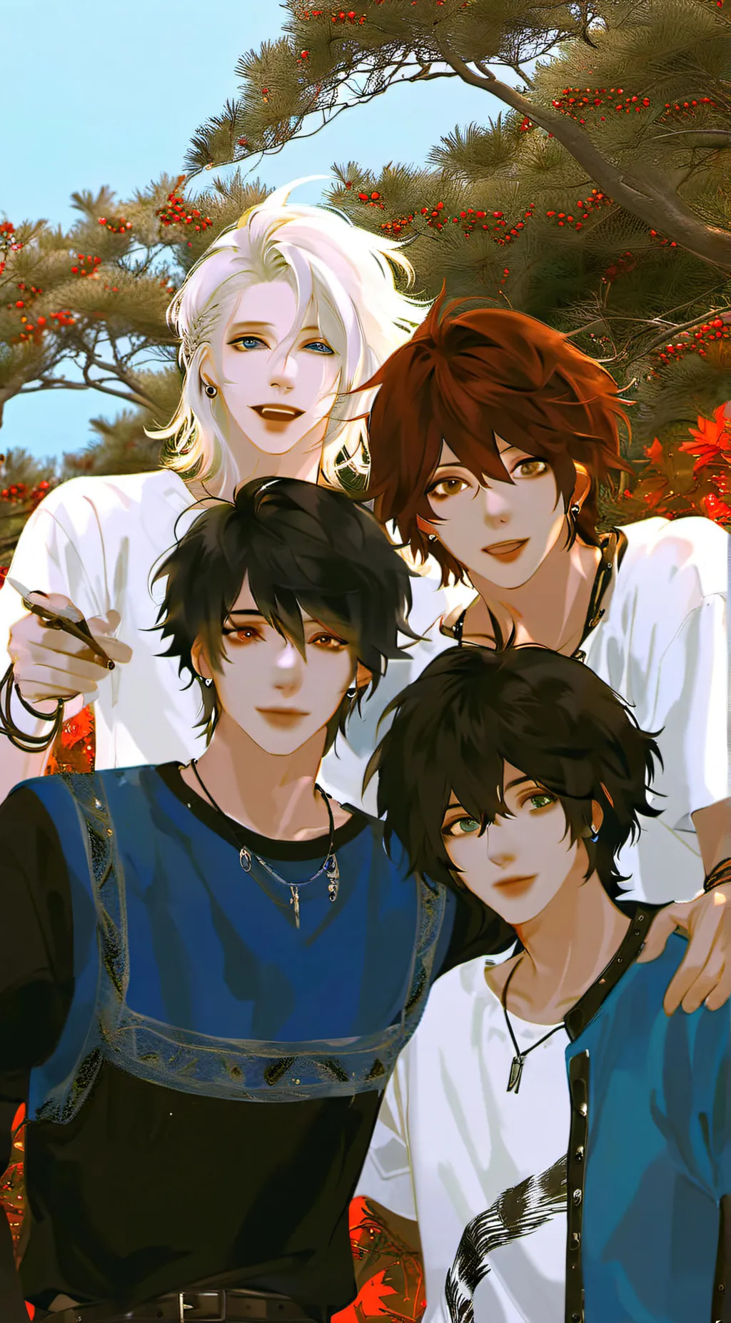 ai character: Adam,Levi,Liam,leo background