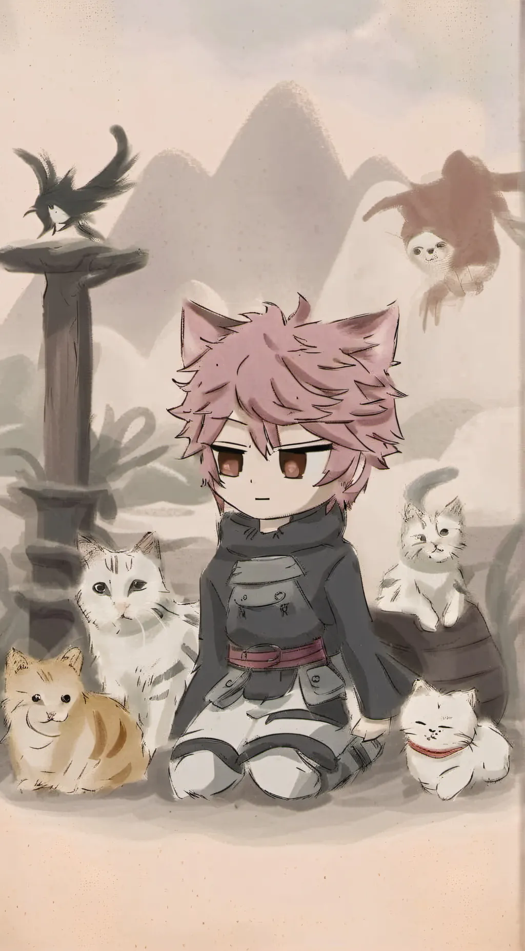 ai character: Kitty background