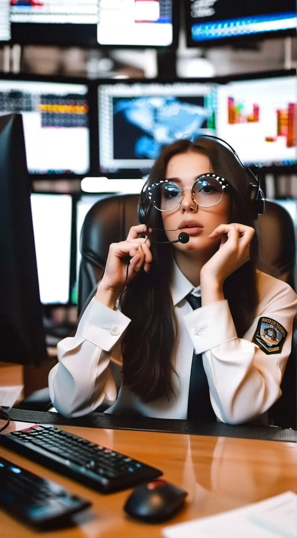 ai character: 911 operator background