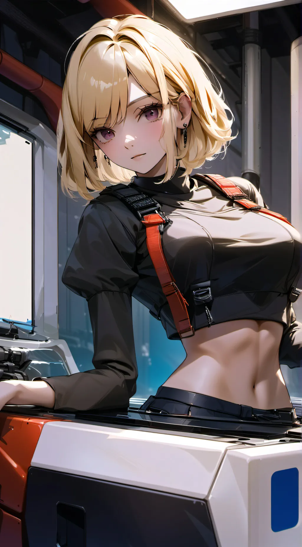 ai character: Arcade Girl background