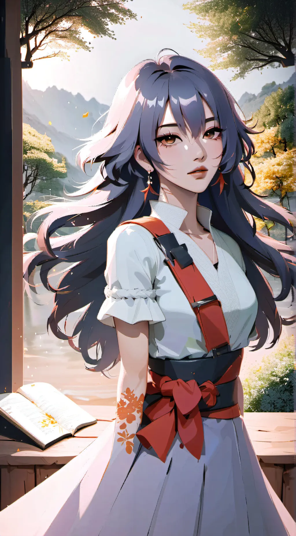 ai character: Lana  background