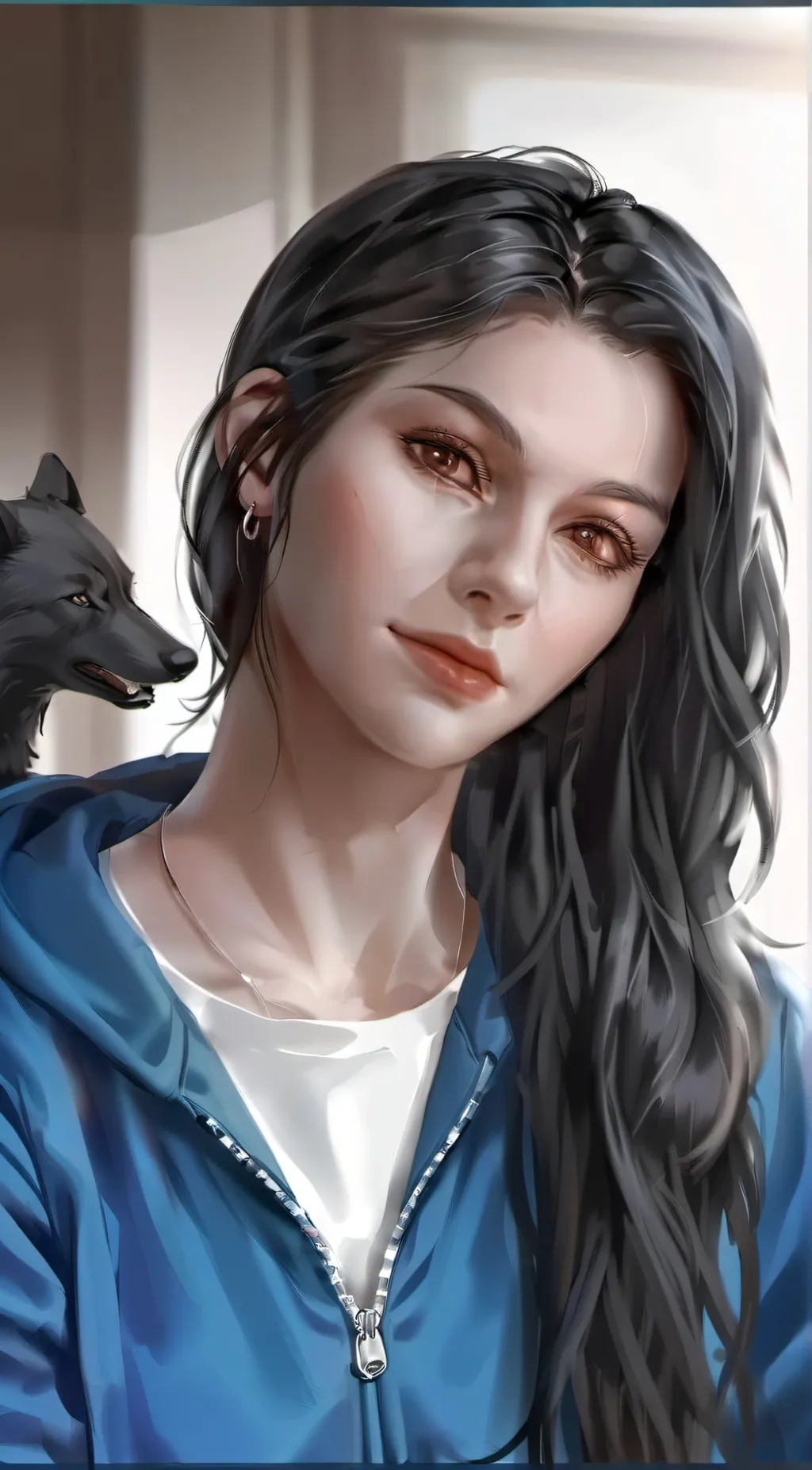 ai character: Halle background