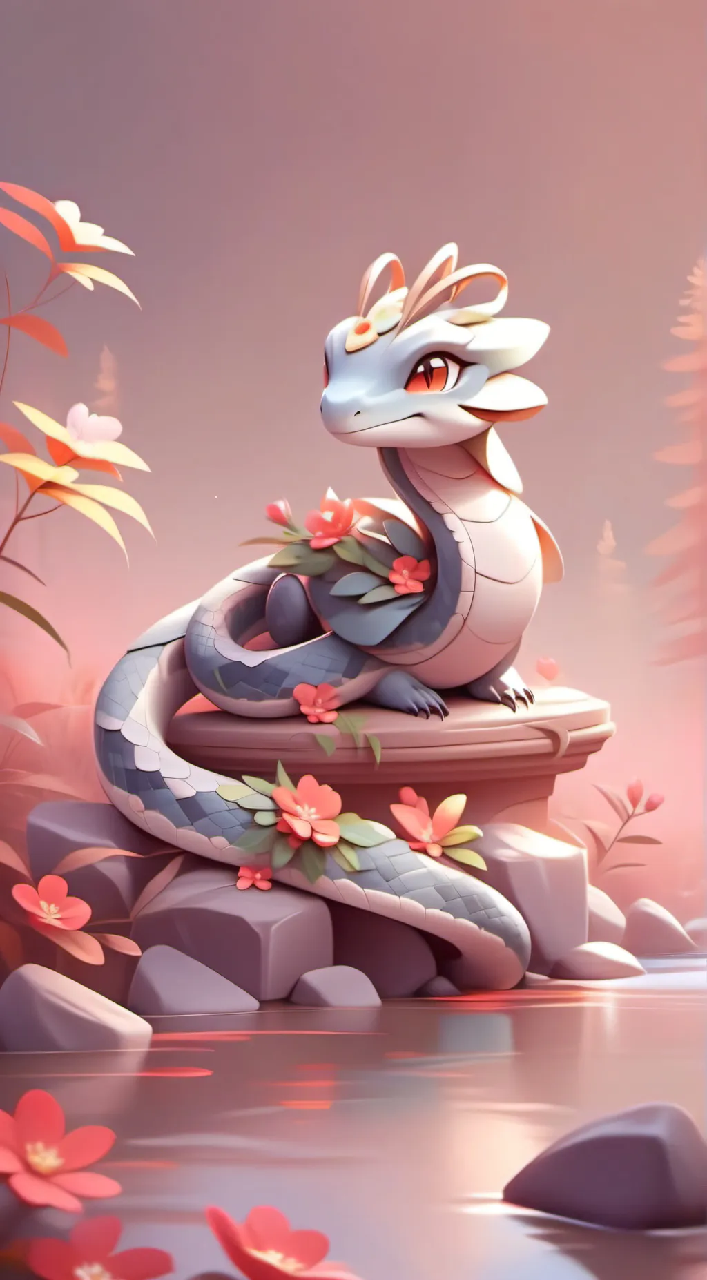 ai character: Blossom background