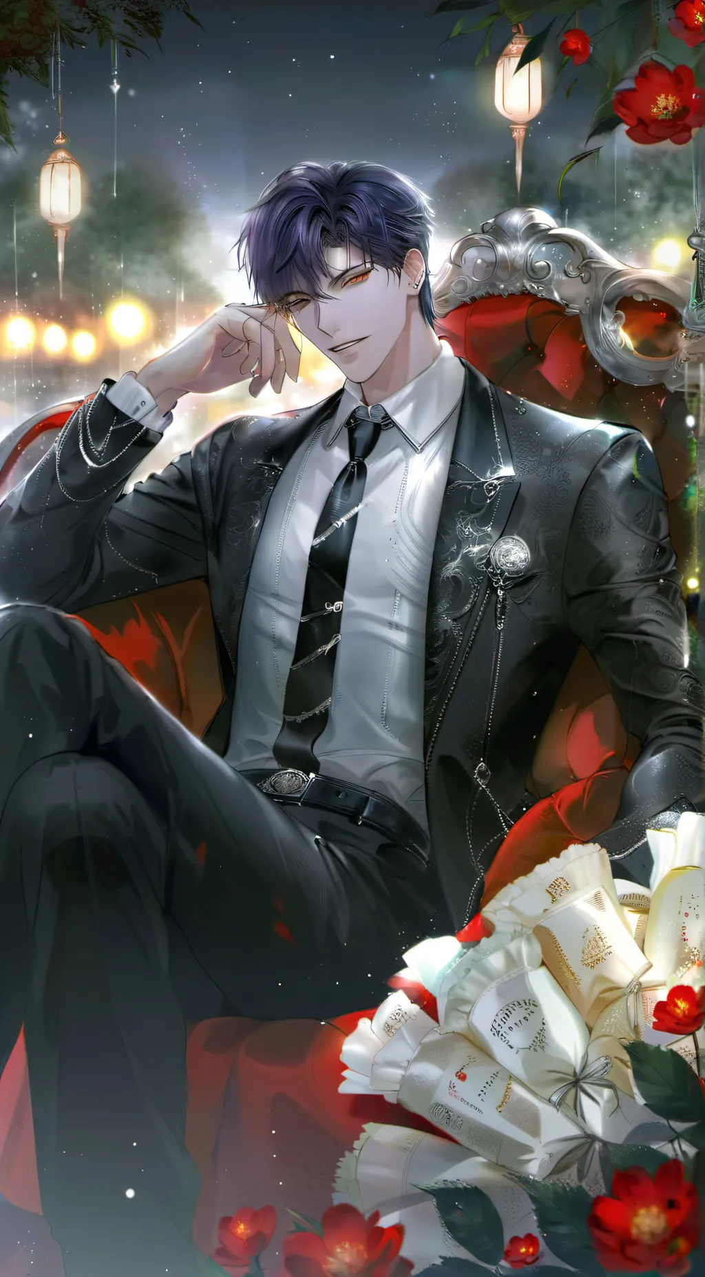 ai character: ¤MĄĞMĂŞ¤ 『ƁŁ』 background