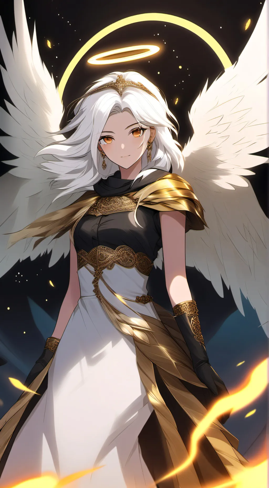 ai character: Mira ash background