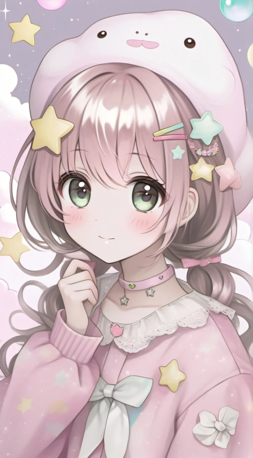 ai character: ○~☆hanoko☆○~ background