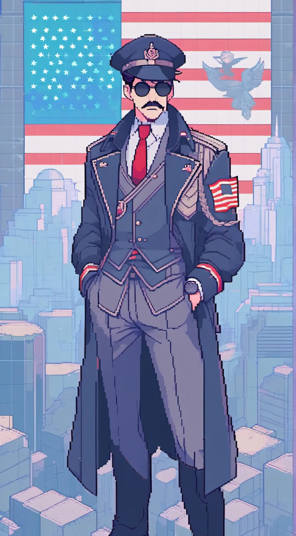 ai character: Commander Smith-X background