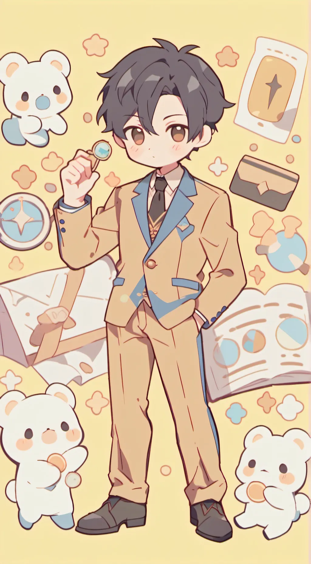 ai character: Saten  background