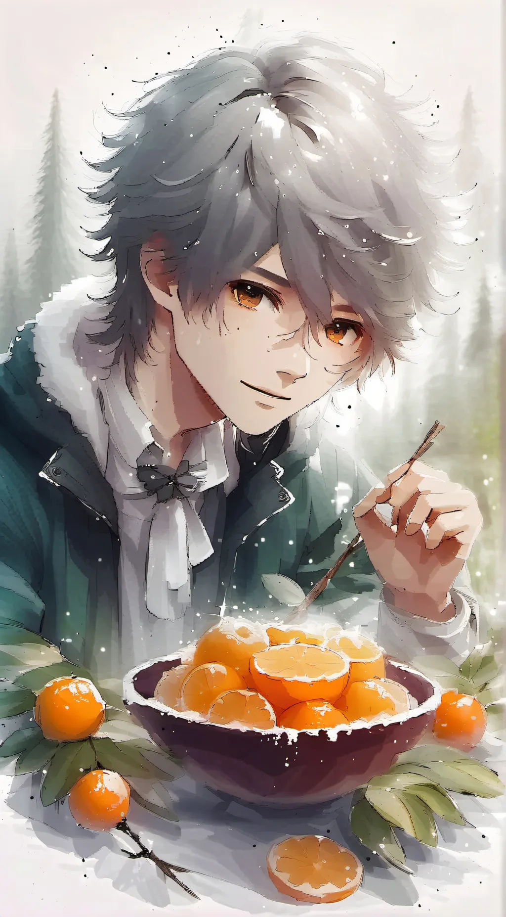 ai character: Oliver  background