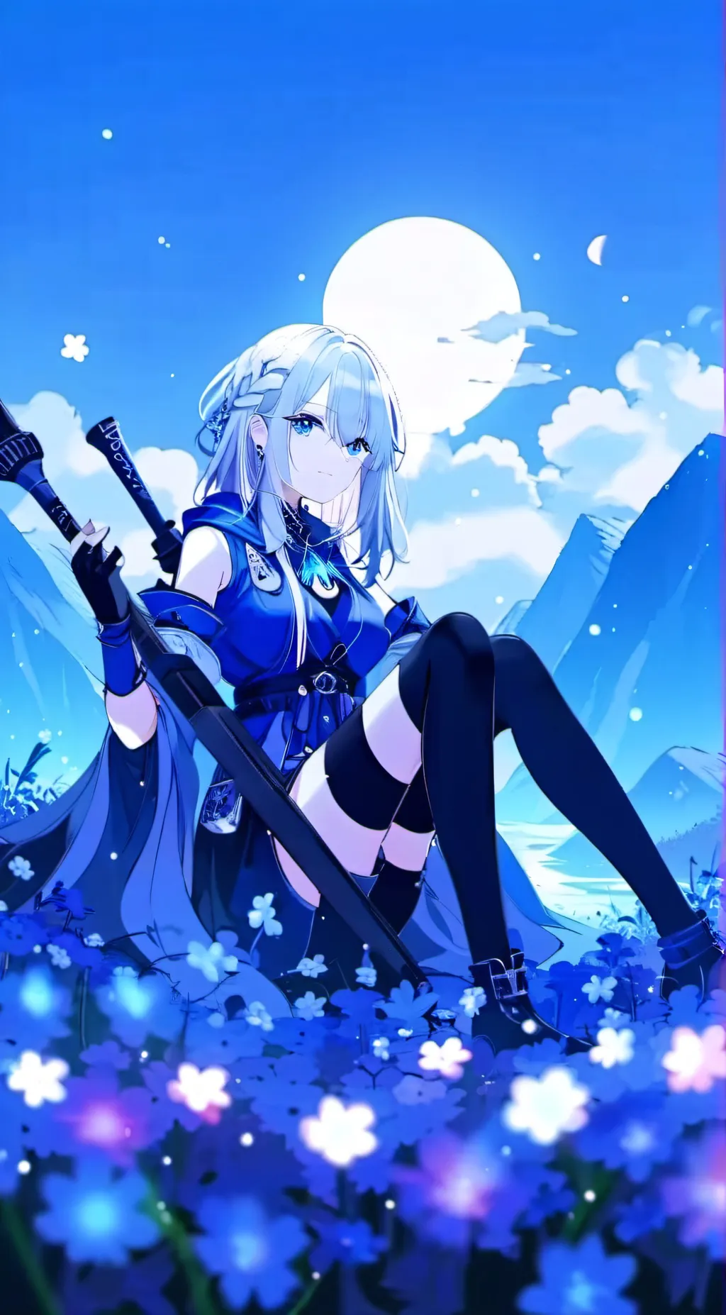 ai character: Luna Mona background