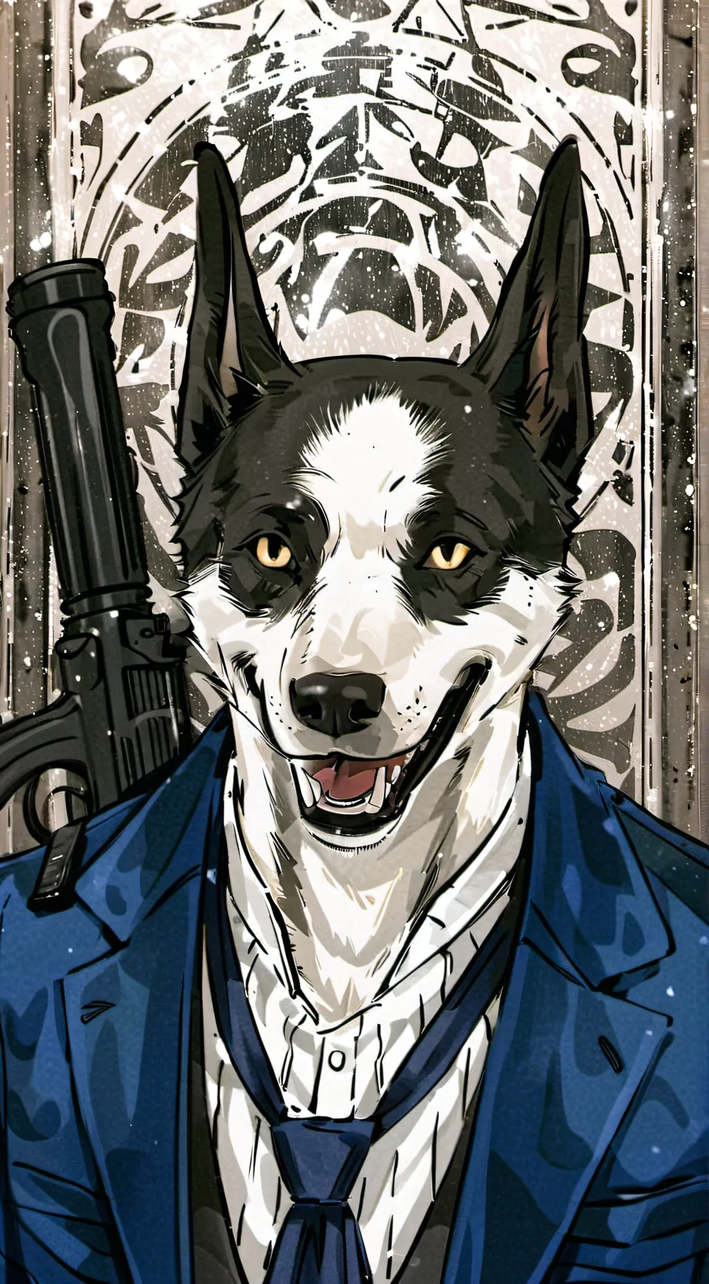 ai character: *moon* background