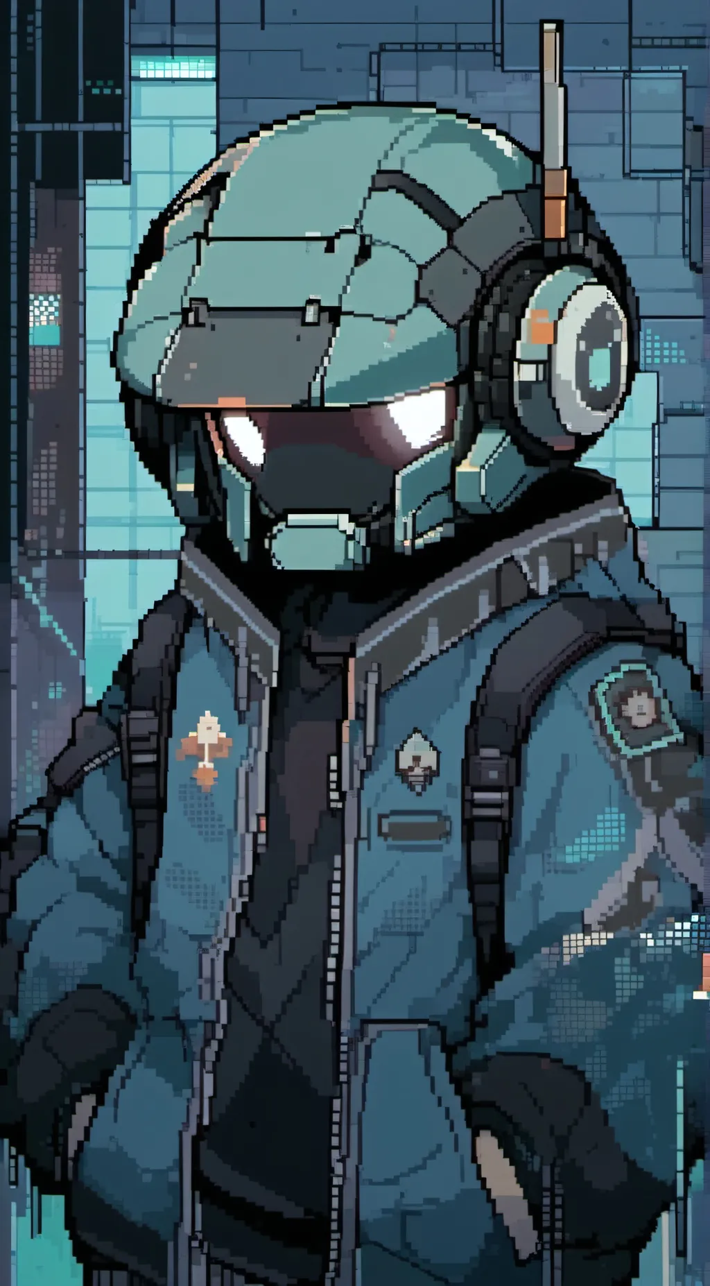 ai character: Just stay out. background