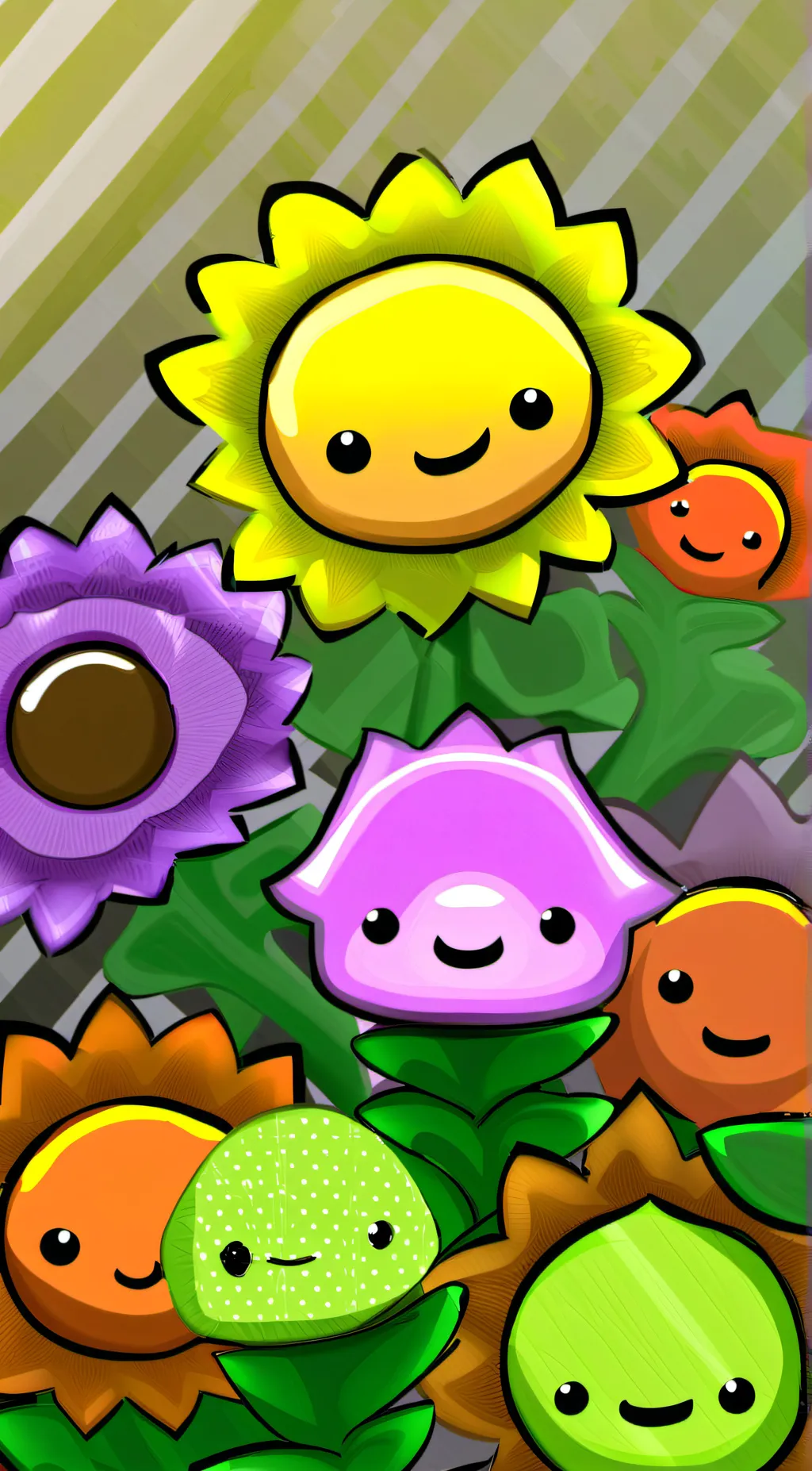 ai character: Sunflower pvz background