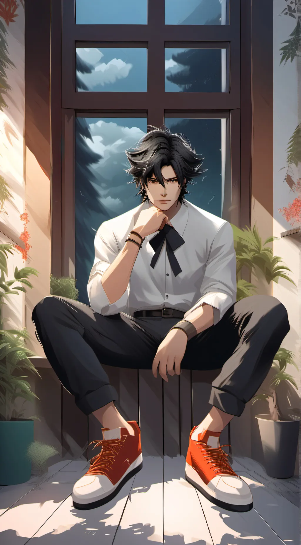 ai character: cam✨ background