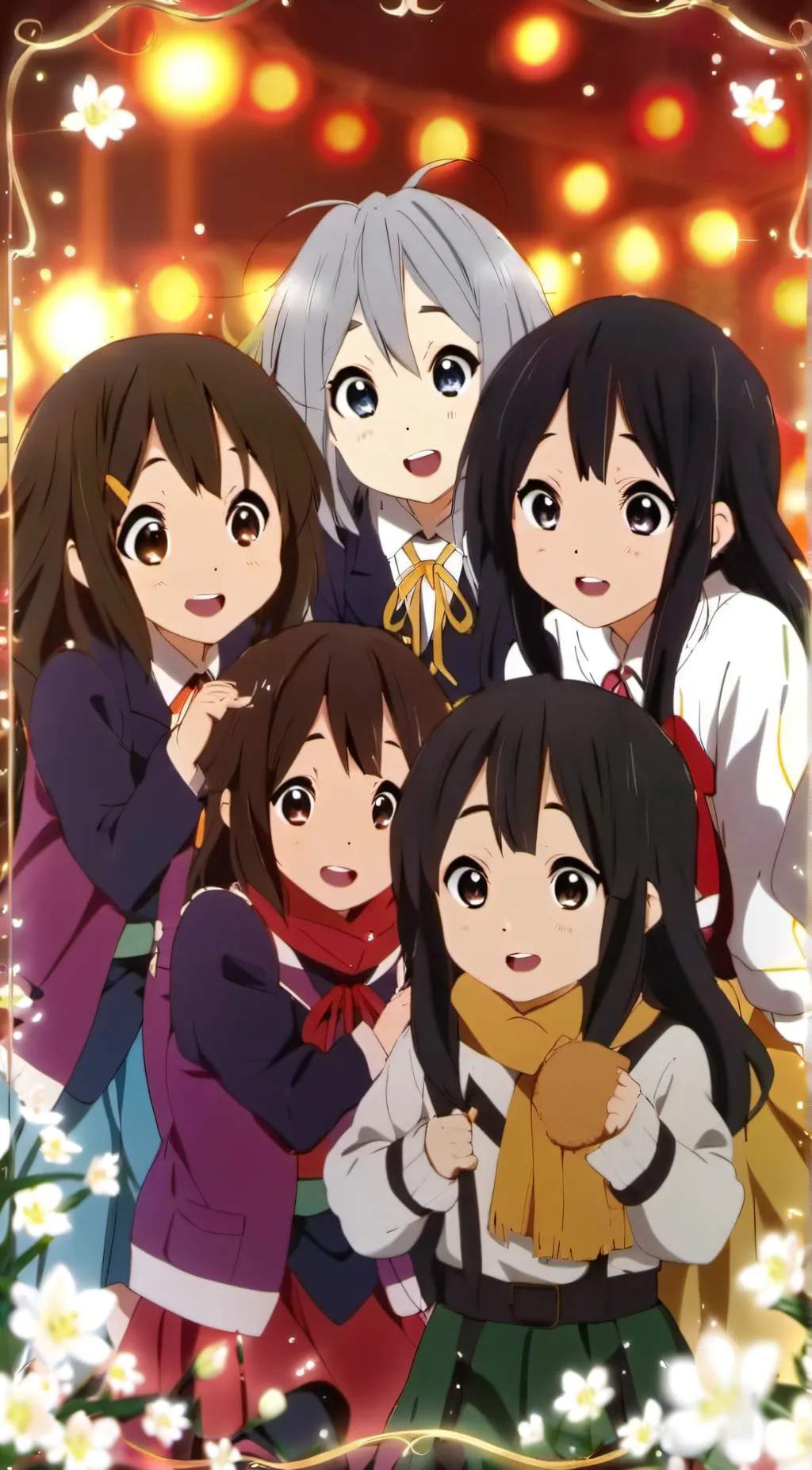 ai character: 5 daughters  background